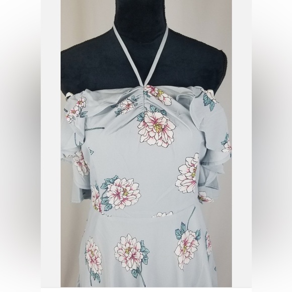 Summer off shoulder  Halter Neck Dress - Picture 7 of 8